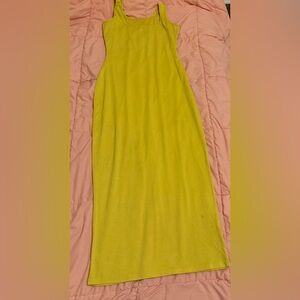 Yellow Midi Pencil dress